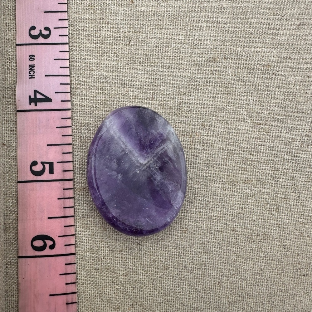 Chevron Amethyst Worry Stone
